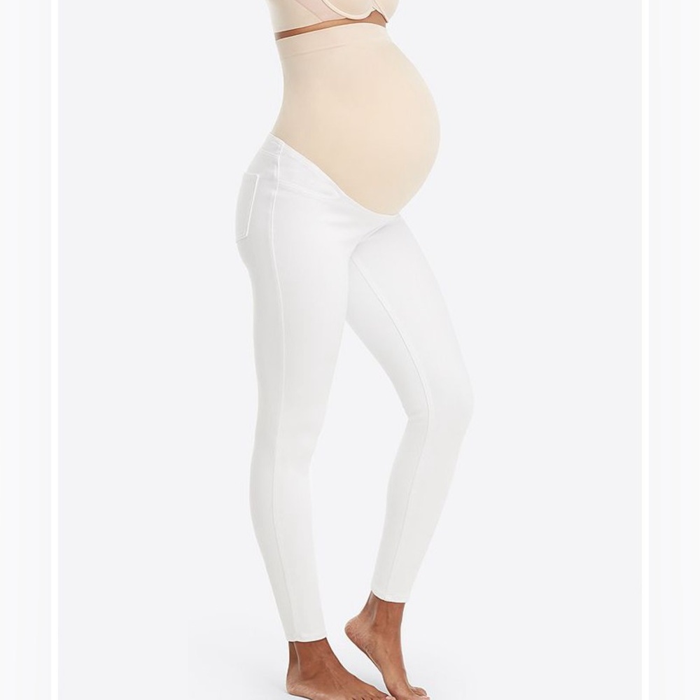 NWT Spanx Mama Maternity Ankle Jean-ish® Ankle Leggings White XS
